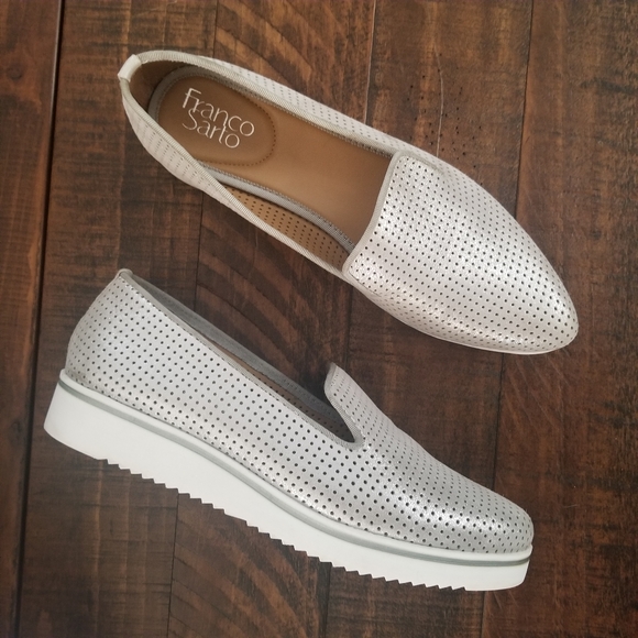 Franco Sarto Shoes - Franco Sarto Fabrina 2 Silver loafers slip-ons 7.5